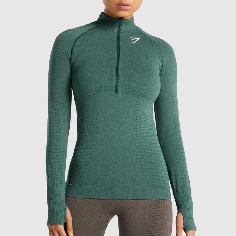 GYMSHARK VITAL SEAMLESS 2.0 1/2 ZIP PULLOVER size L